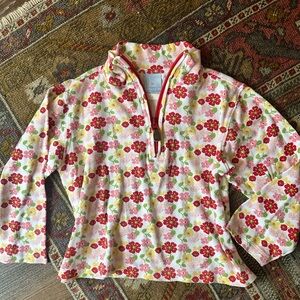 bella bliss Floral Kids Sweatshirt - Red, Pink, Yellow